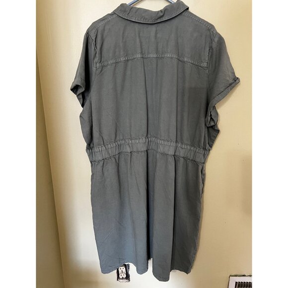 J. Crew Re-Imagined Womens Green Zip-Up Dress Size 24 - Picture 5 of 14